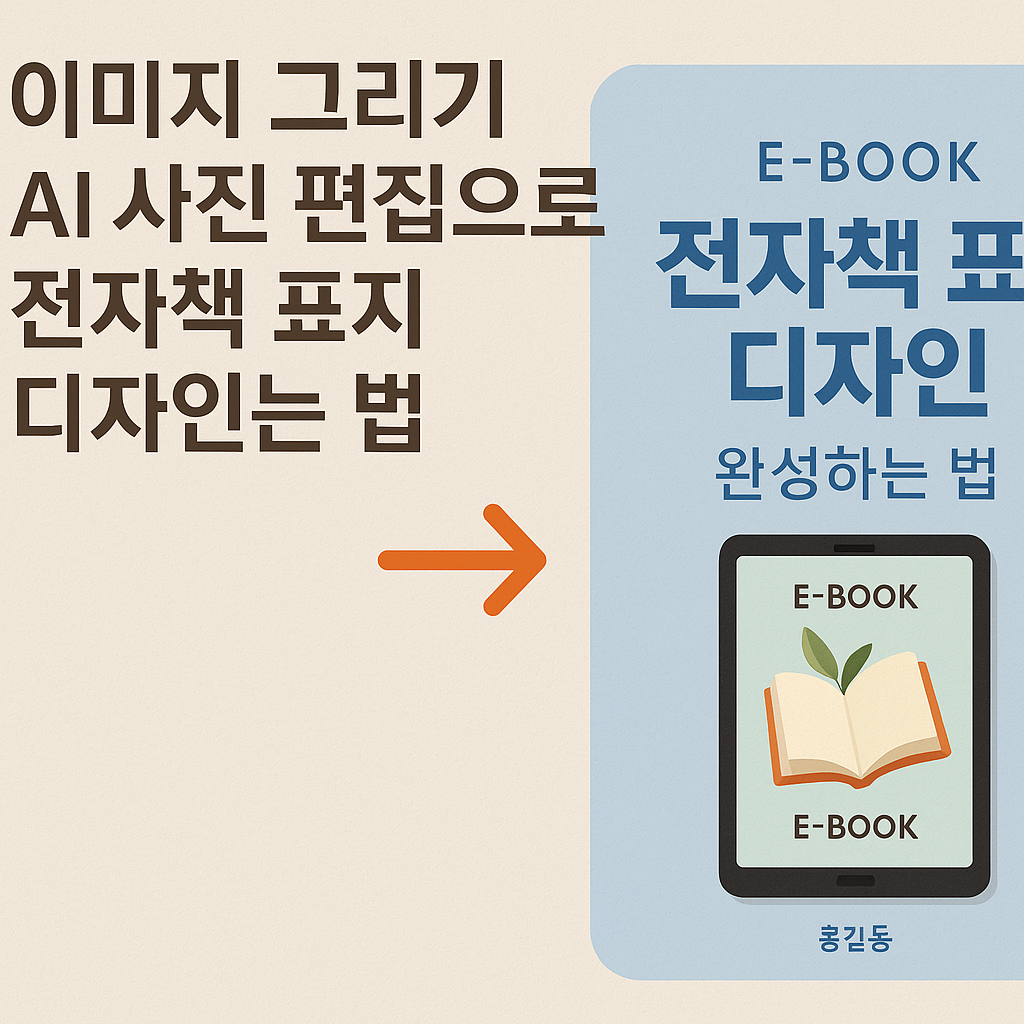 AI 사진 편집으로 전자책 표지 디자인 완성하는 법