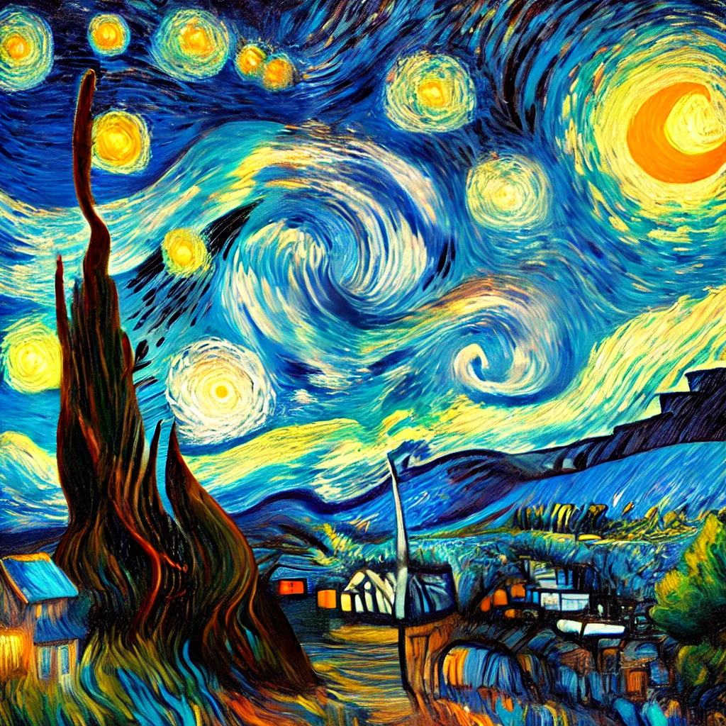 고흐 작품과 유사한 이미지 삽입