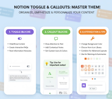노션 토글과 콜아웃 블록 완벽 활용법 (접기/펼치기, 색상 강조, 아이콘 설정) 이미지
