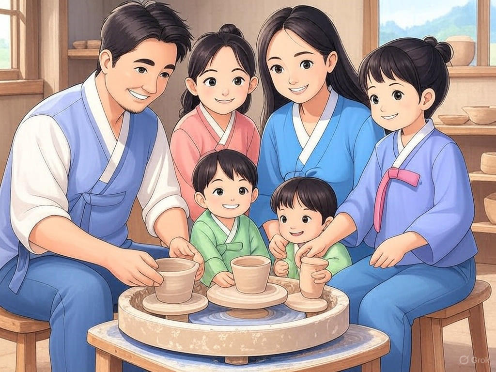 가족과 함께하는 도자기 만들기
