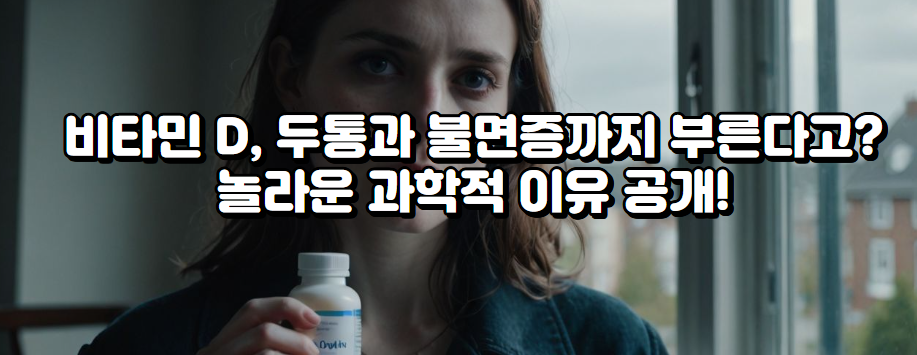 비타민 D, 두통과 불면증까지 부른다고? 놀라운 과학적 이유 공개!
