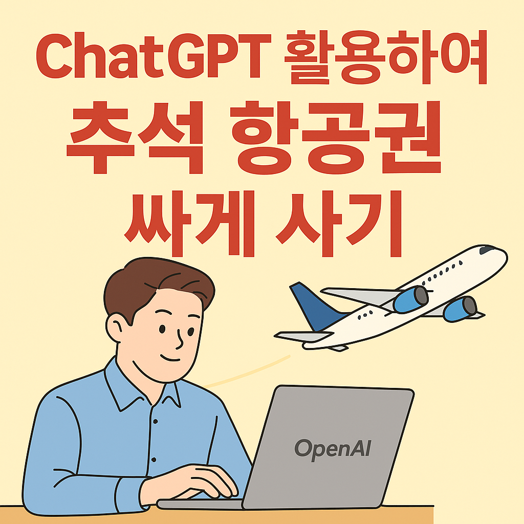 ChatGPT 이용하여 추석항공권 싸게 사기