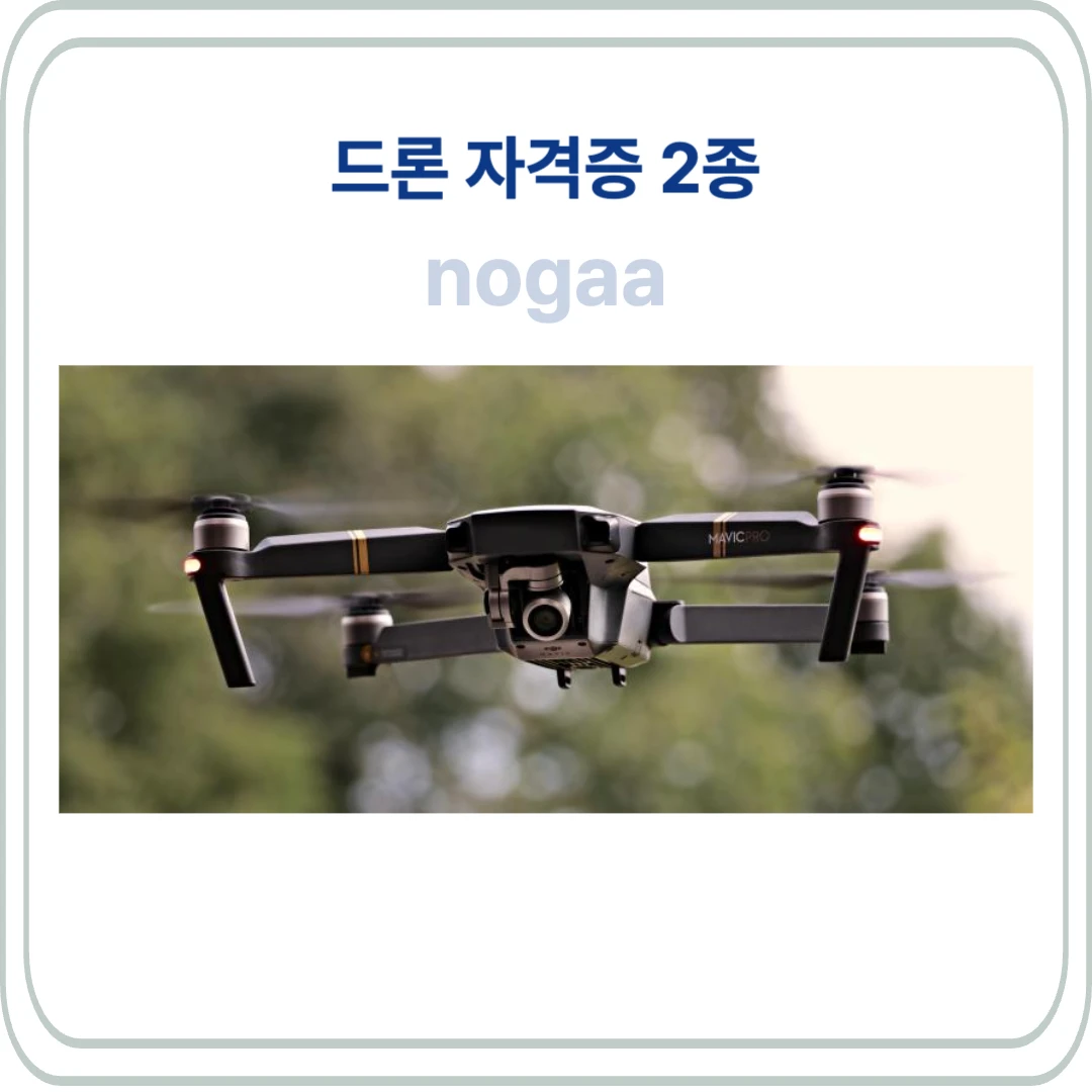 드론 자격증 2종