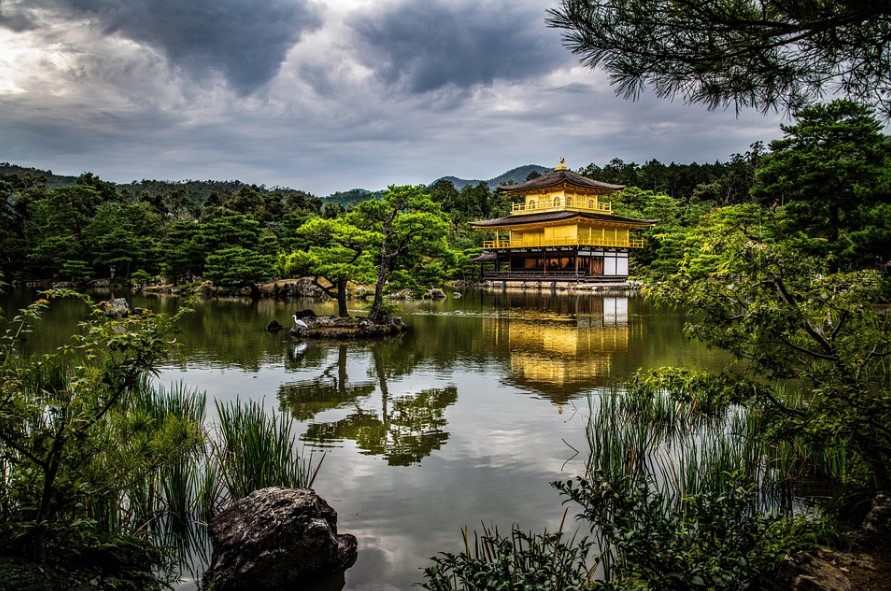 교토 금각사 사진