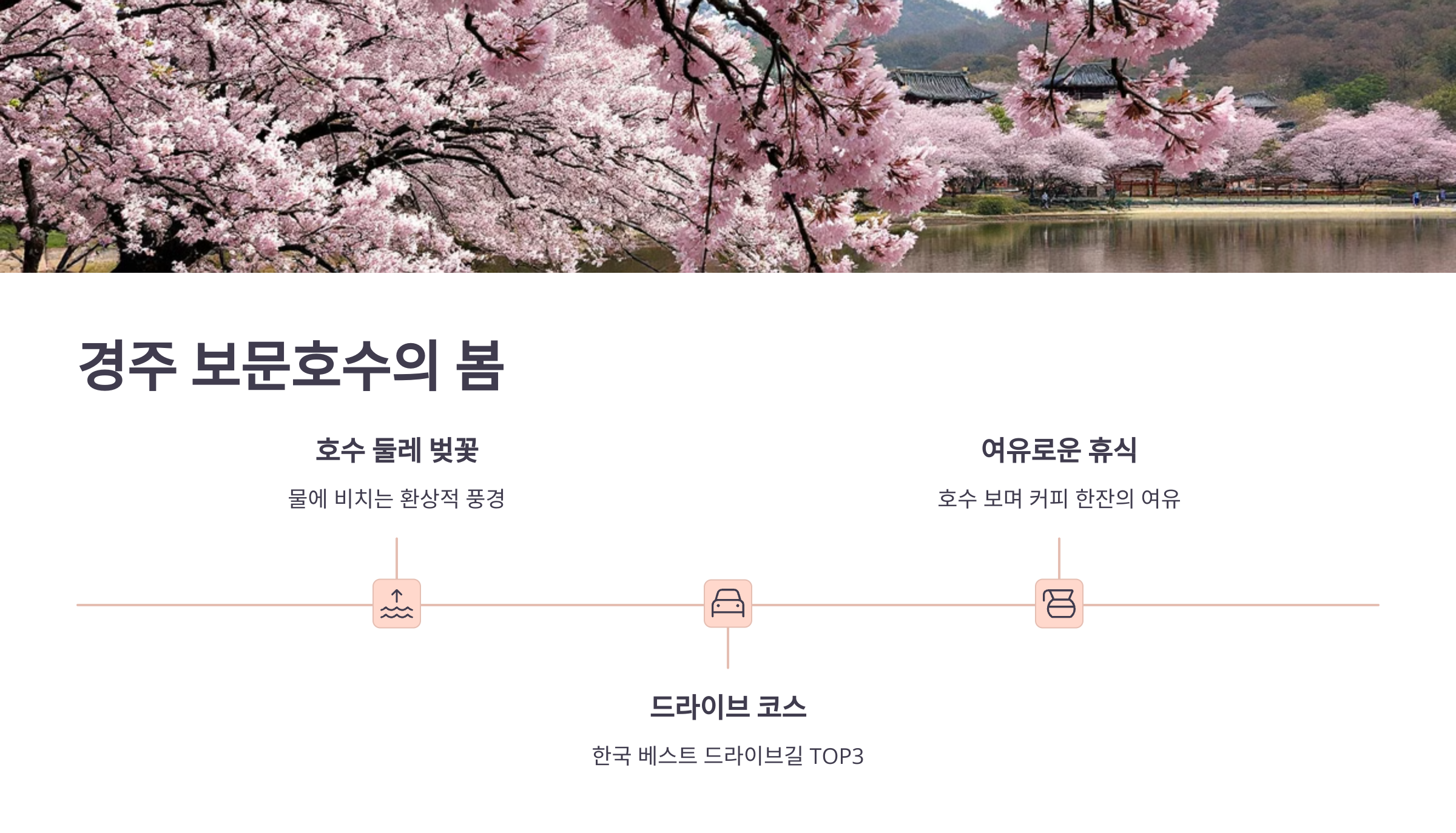 경주 보문호수의 봄