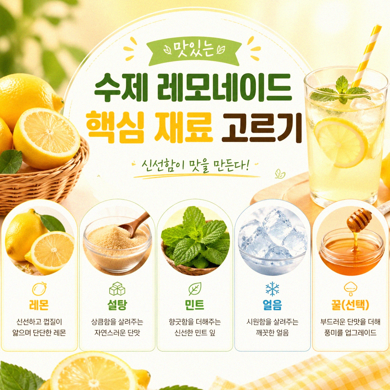 수제 레모네이드, 제대로 만들려면 뭘 준비해야 할까