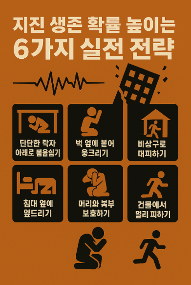 지진 생존 확률 높이는 6가지 전략