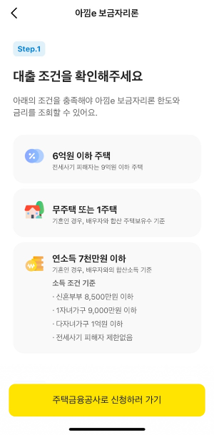 2025년 카카오뱅크 아낌e보금자리론 조건과 신청방법