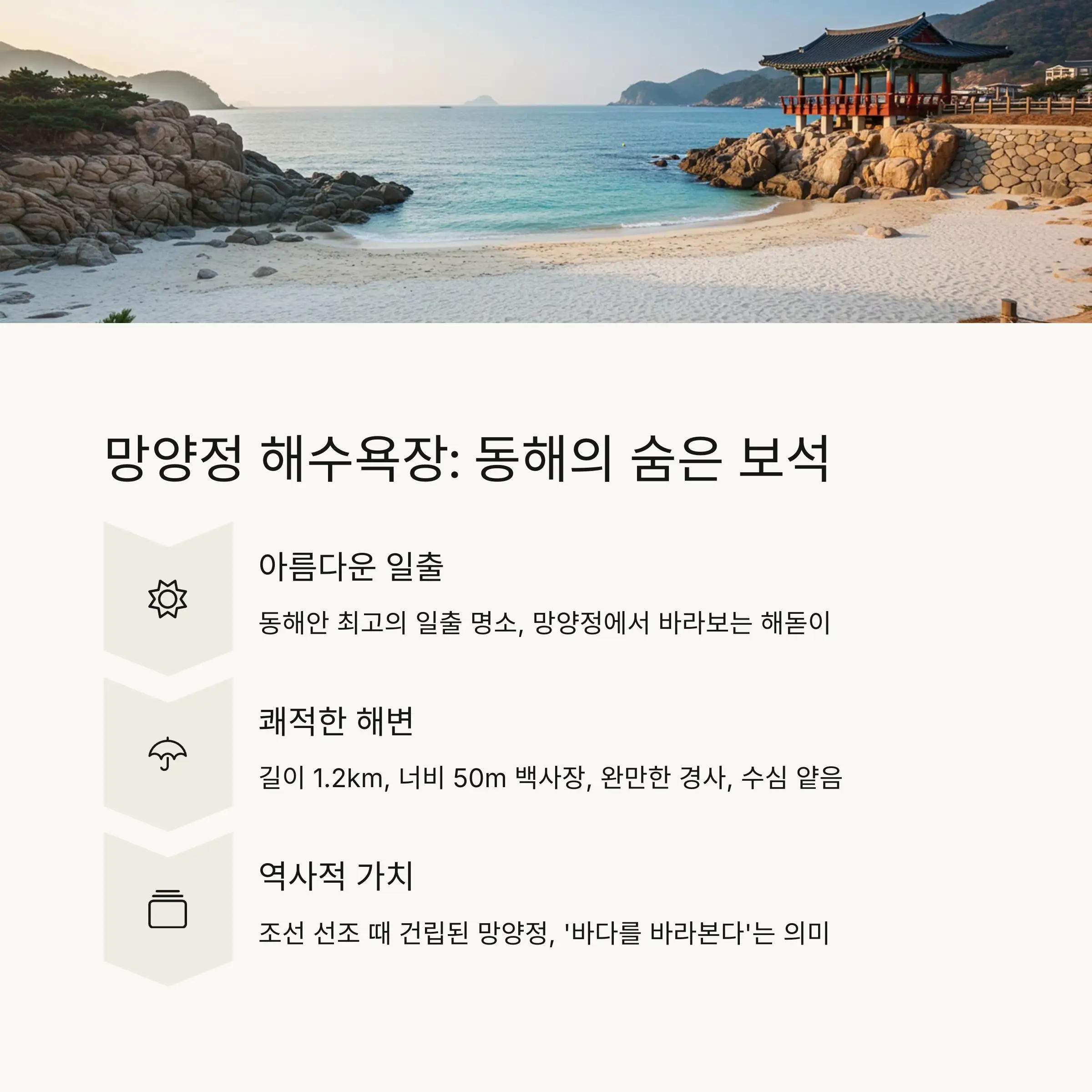 🏖️ 망양정 해수욕장: 동해의 숨은 보석