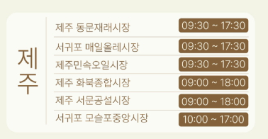 온누리상품권 환급 행사 참여 전통시장 list