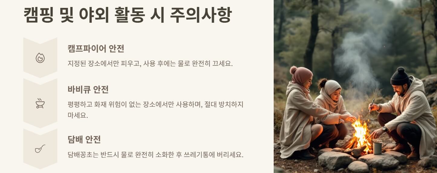 산불 예방 수칙