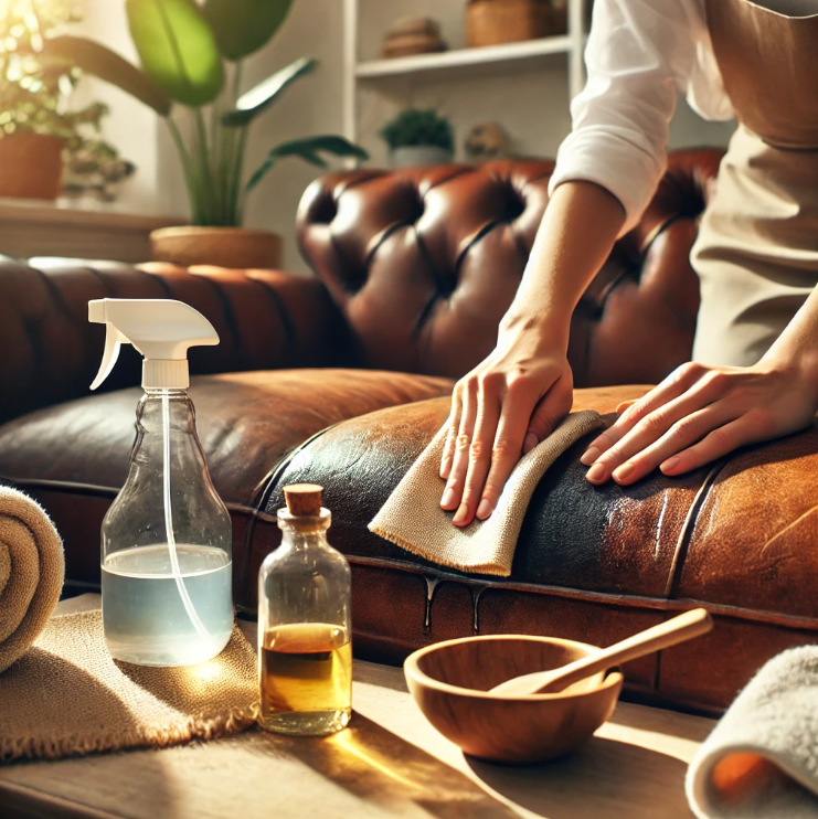 가죽 소파 얼룩 제거