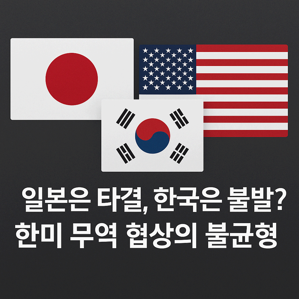 일본은 타결, 한국은 불발? 한미 무역 협상의 불균형