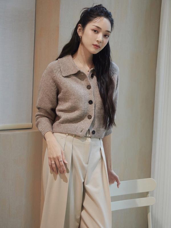 잇미샤 23 F W 카라 니트 가디건 ITN9ZCD900