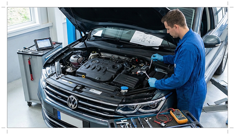 티구안 엔진룸 점검 및 정비