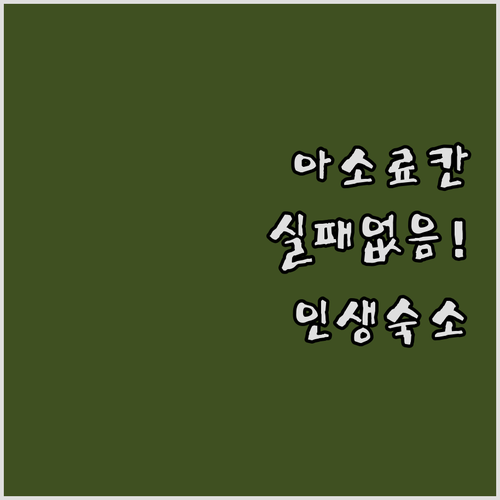 아소 여행 실패 없는 료칸 호텔 추천..