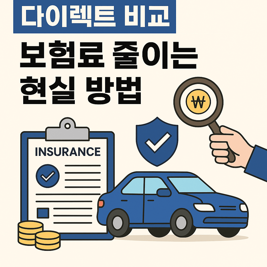 자동차보험 다이렉트 비교, 보험료 줄이는 현실 방법