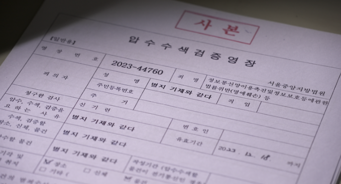 압수수색 내란의 시작 정보 개봉일 예고편 줄거리