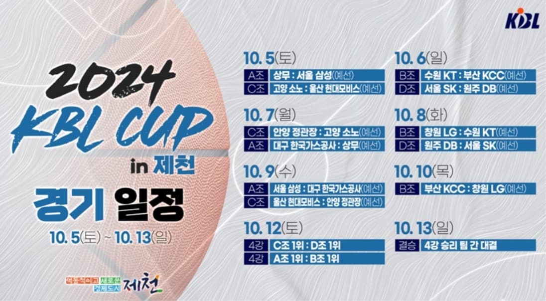2024 KBL 컵 대회 경기 일정