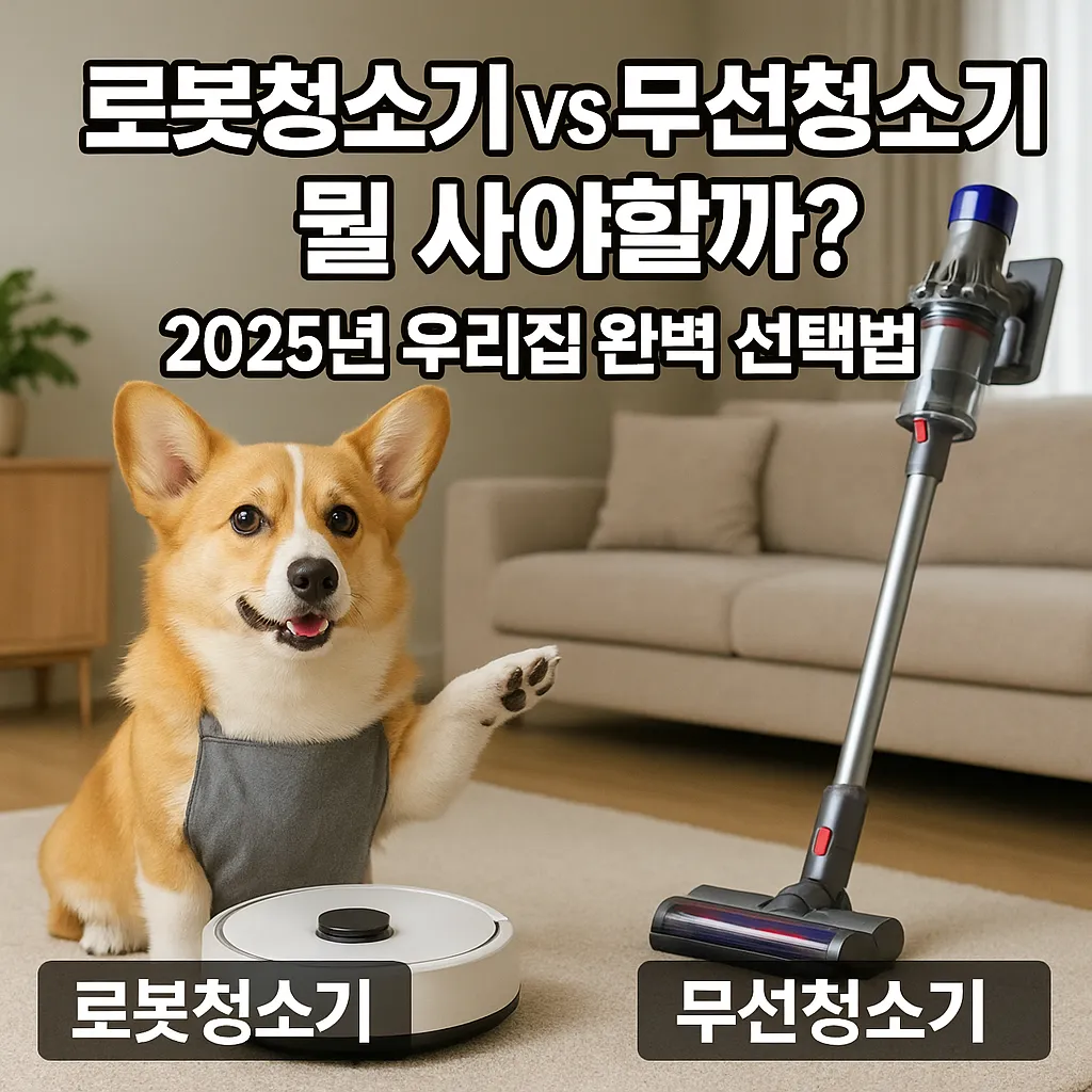 로봇청소기 vs 무선청소기 뭘 사야할까 2025년 우리집 완벽 선택법