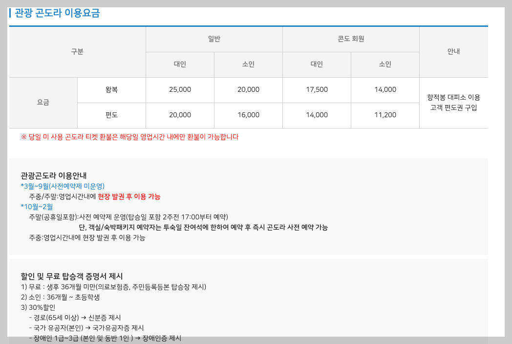 덕유산 케이블카 곤돌라 예약, 요금 등 3분 총정리