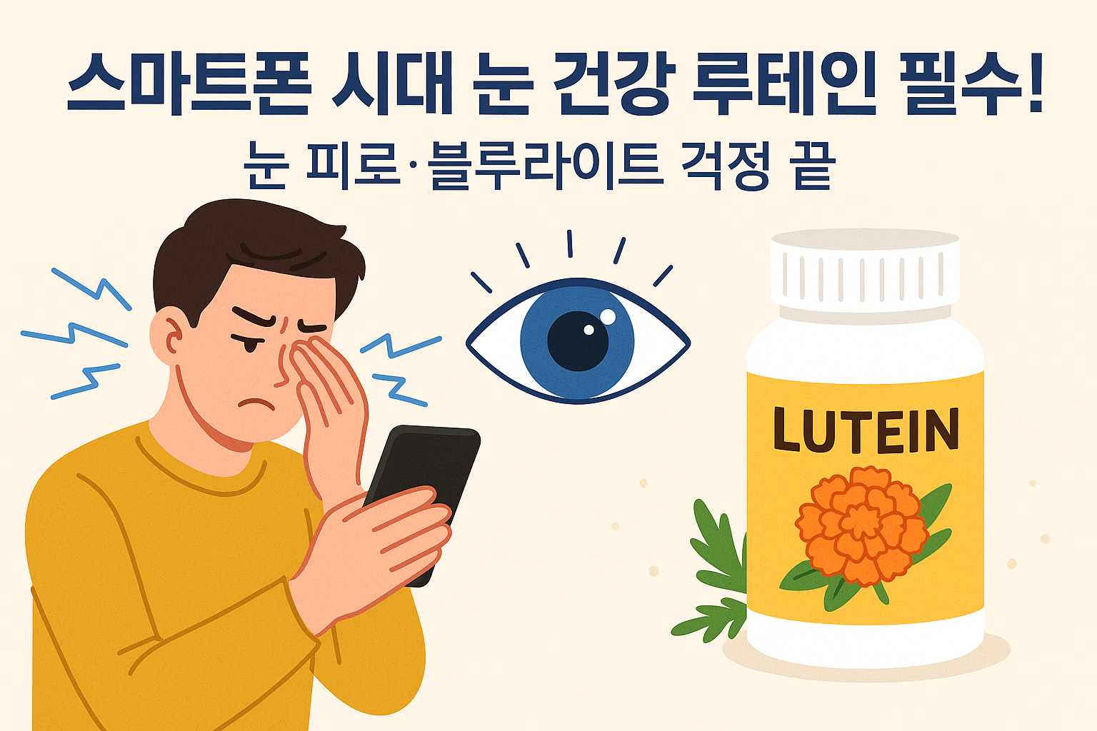 스마트폰 시대 눈 건강 이미지