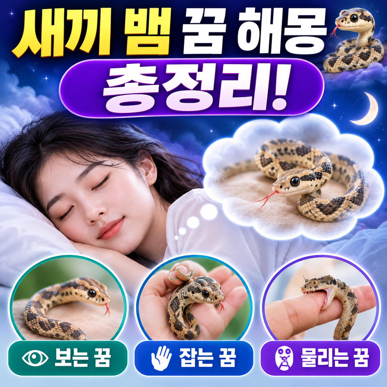 새끼 뱀 꿈