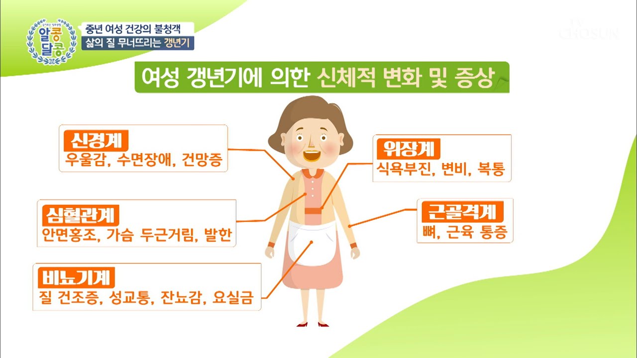 여성 갱년기 대표적인 증상9
