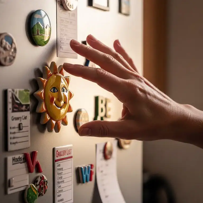 냉장고에 붙은 자석