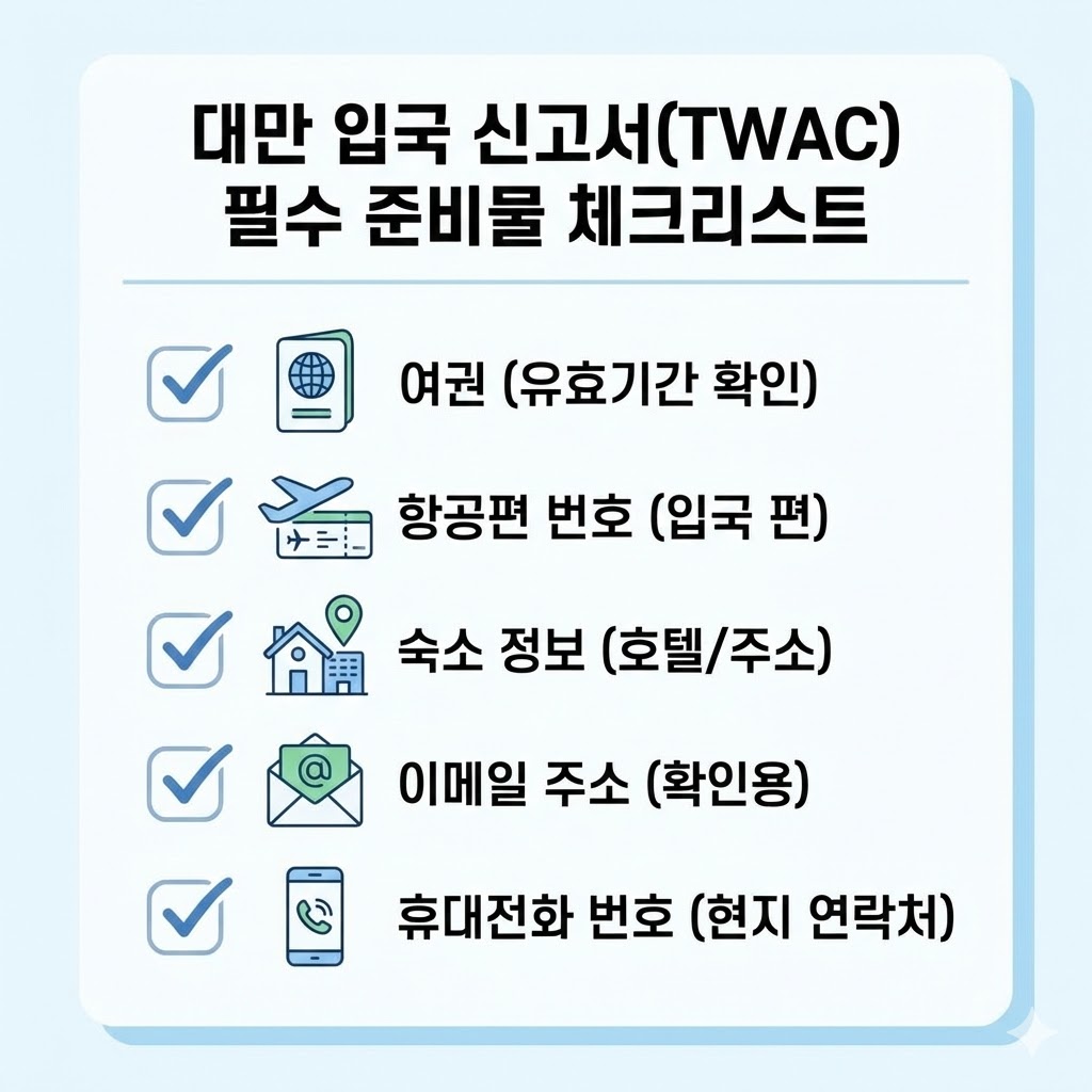 대만 온라인 입국신고서(TWAC) 작성방법 2026|초보도 5분 컷