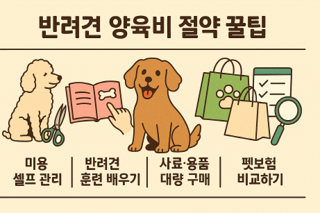 반려견 양육비 절약 꿀팁 10가지 – 사랑은 그대로, 지출은 줄이자