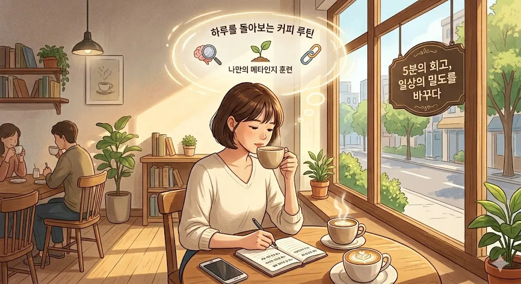 커피 회고 루틴 (하루 돌아보기, 3줄 회고, 자기 성장)