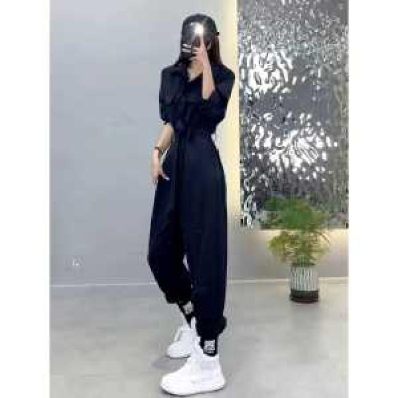 여성 점프수트 가을 점프수트 와이드 여자 작업복