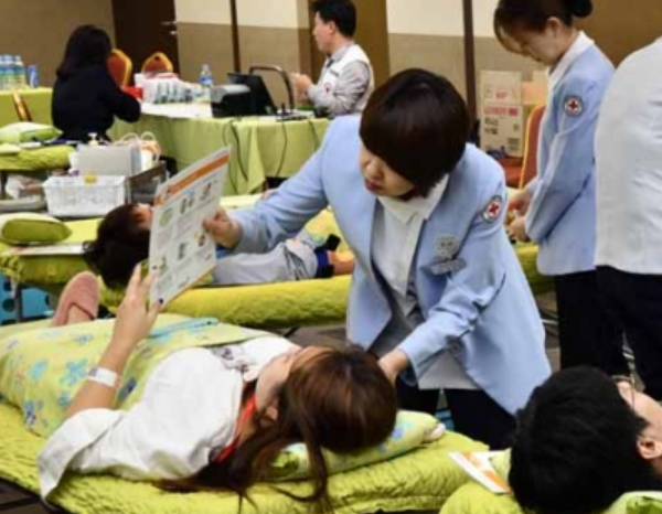 한미 사랑의 헌혈 캠페인 참여 임직원 수 증가