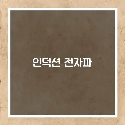 인덕션 전자파에 대해서