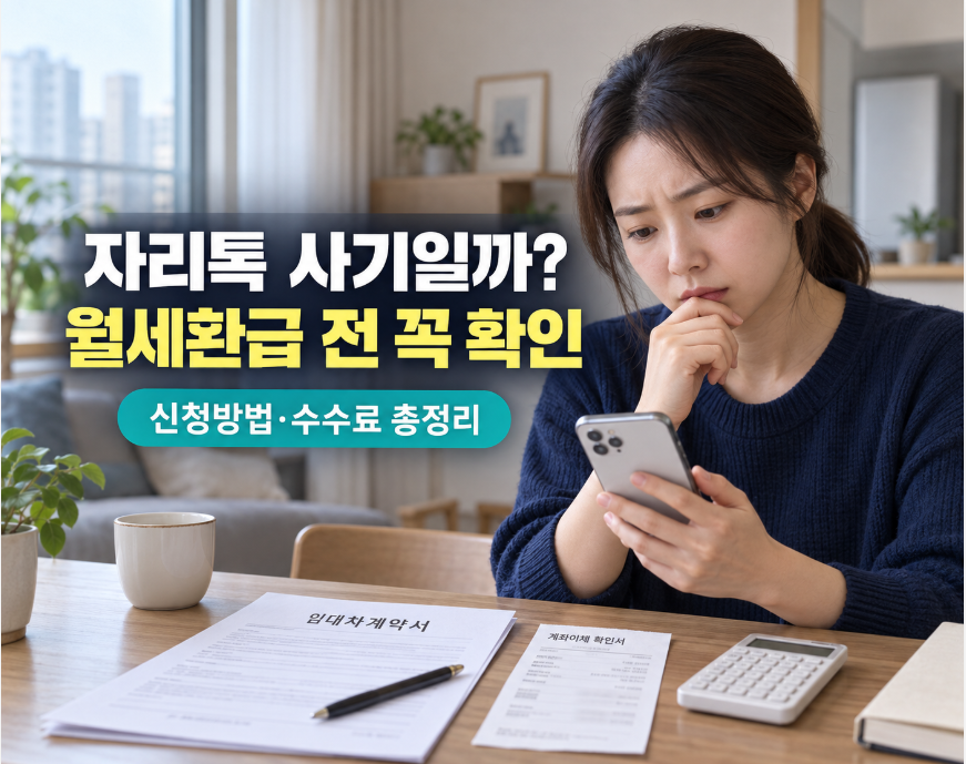 자리톡 사기일까?|월세환급 방법·수수료·사기 판별까지 총정리