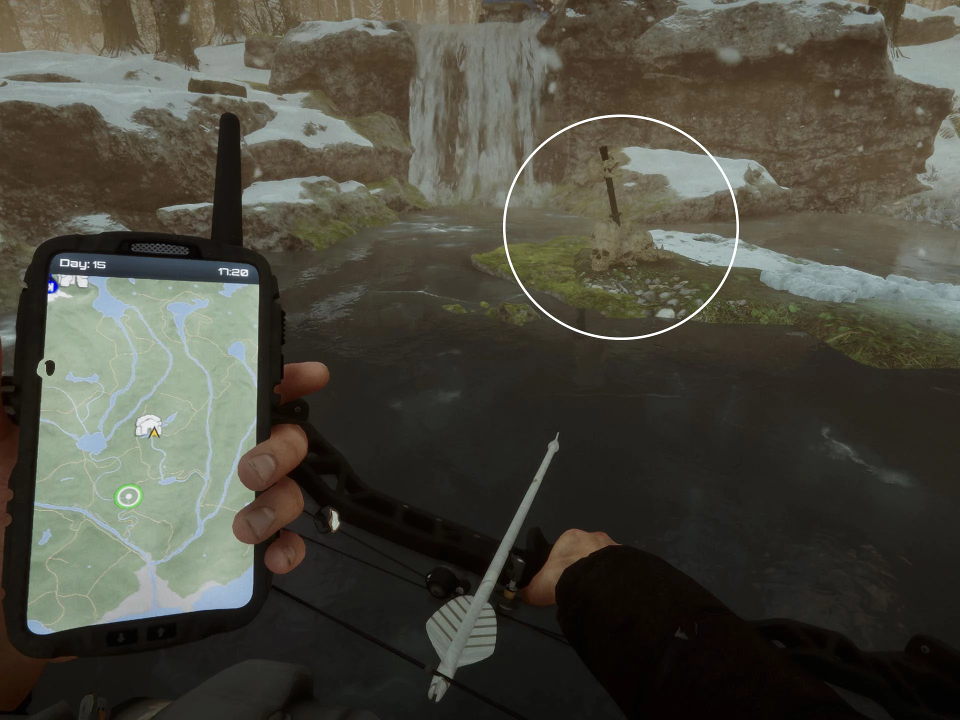 테이저봉이 위치한 지도