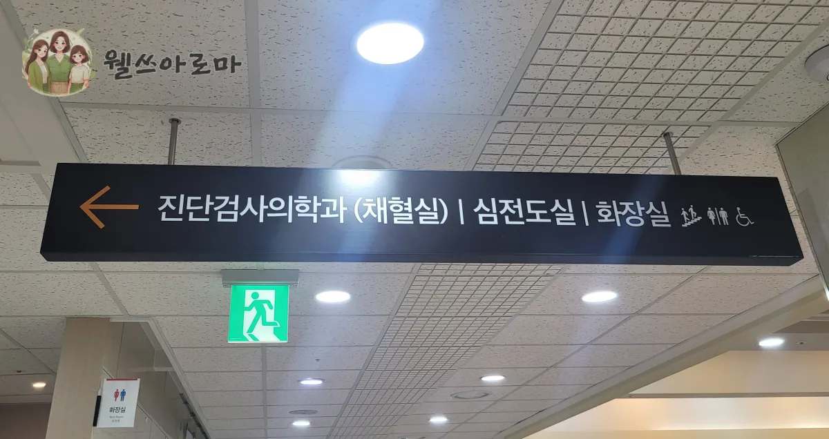 진단검사의학과-안내표지판