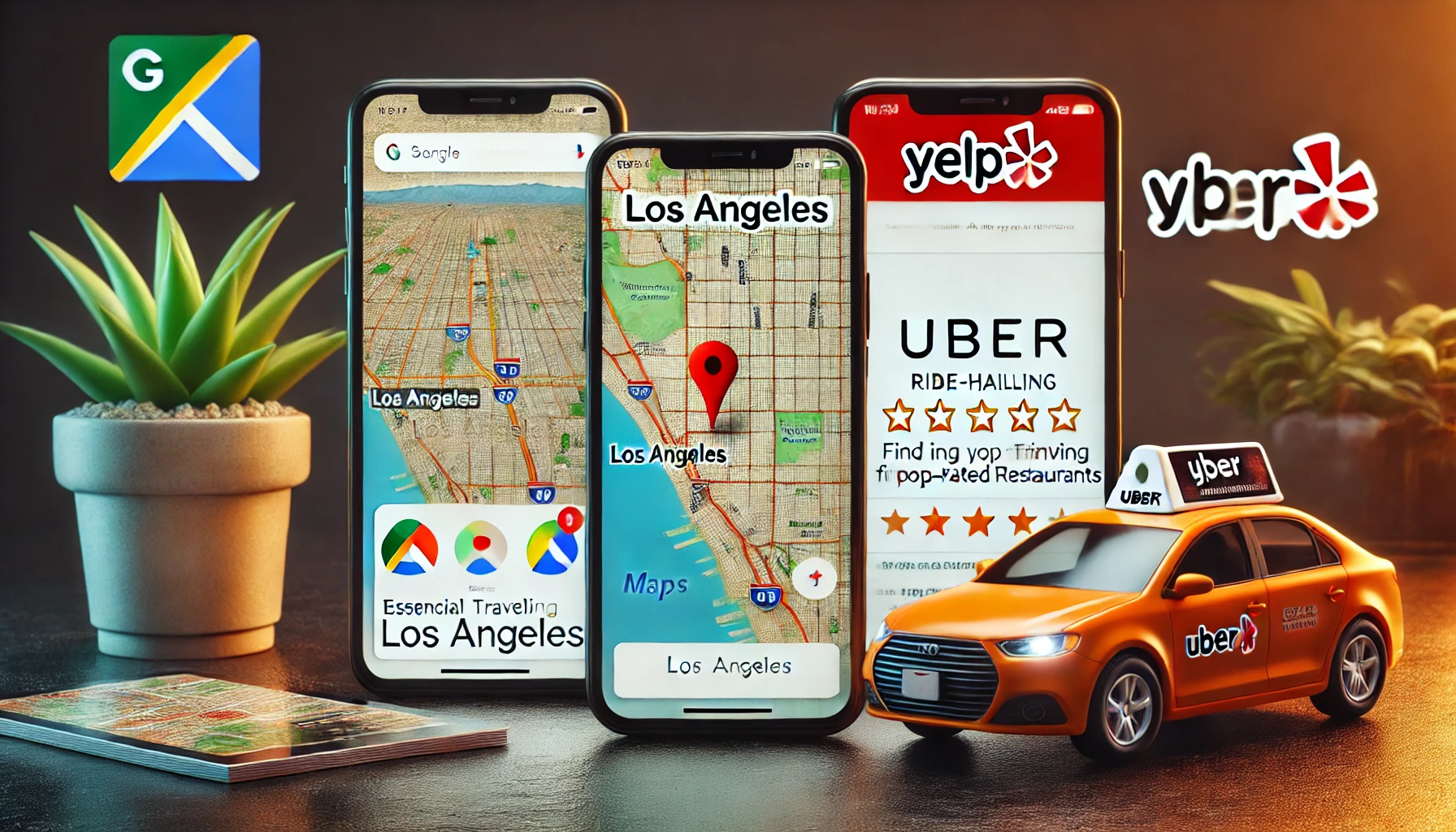 LA 여행 필수 앱 관련 이미지