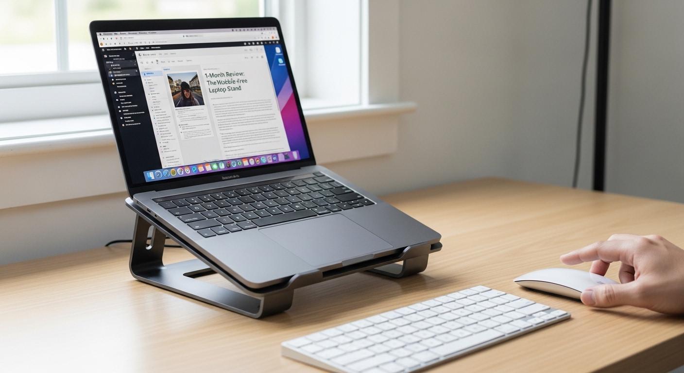 흔들림 노트북 거치대 1달 사용 후기