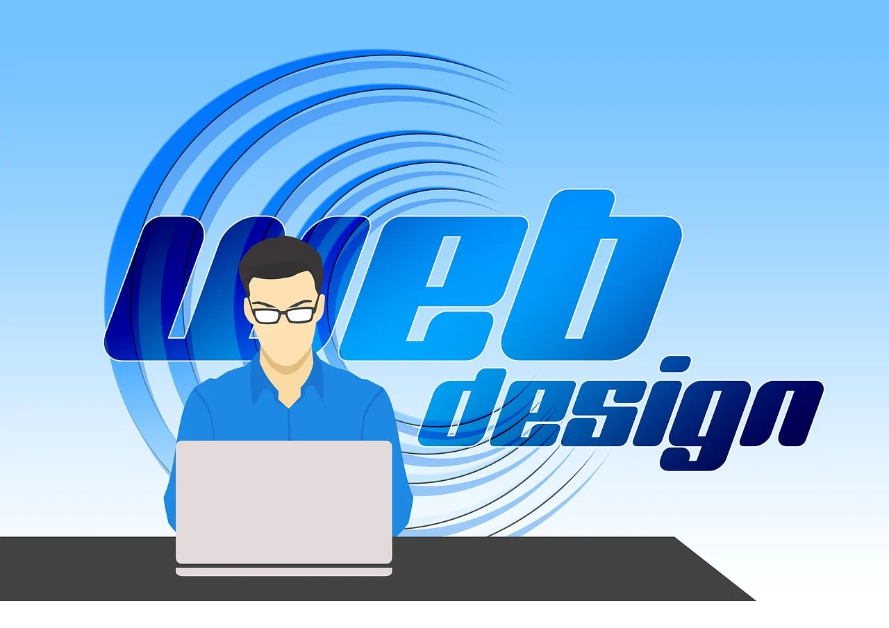 web design 을 하는 사용자의 이미지