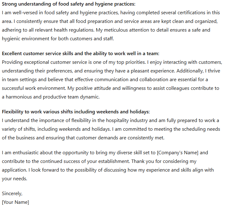 How to write cover letter with chat gpt.