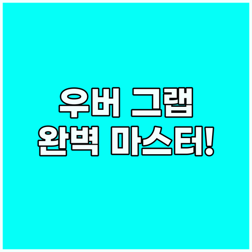 우버 그랩 실전 영어 상황별 차량 호..