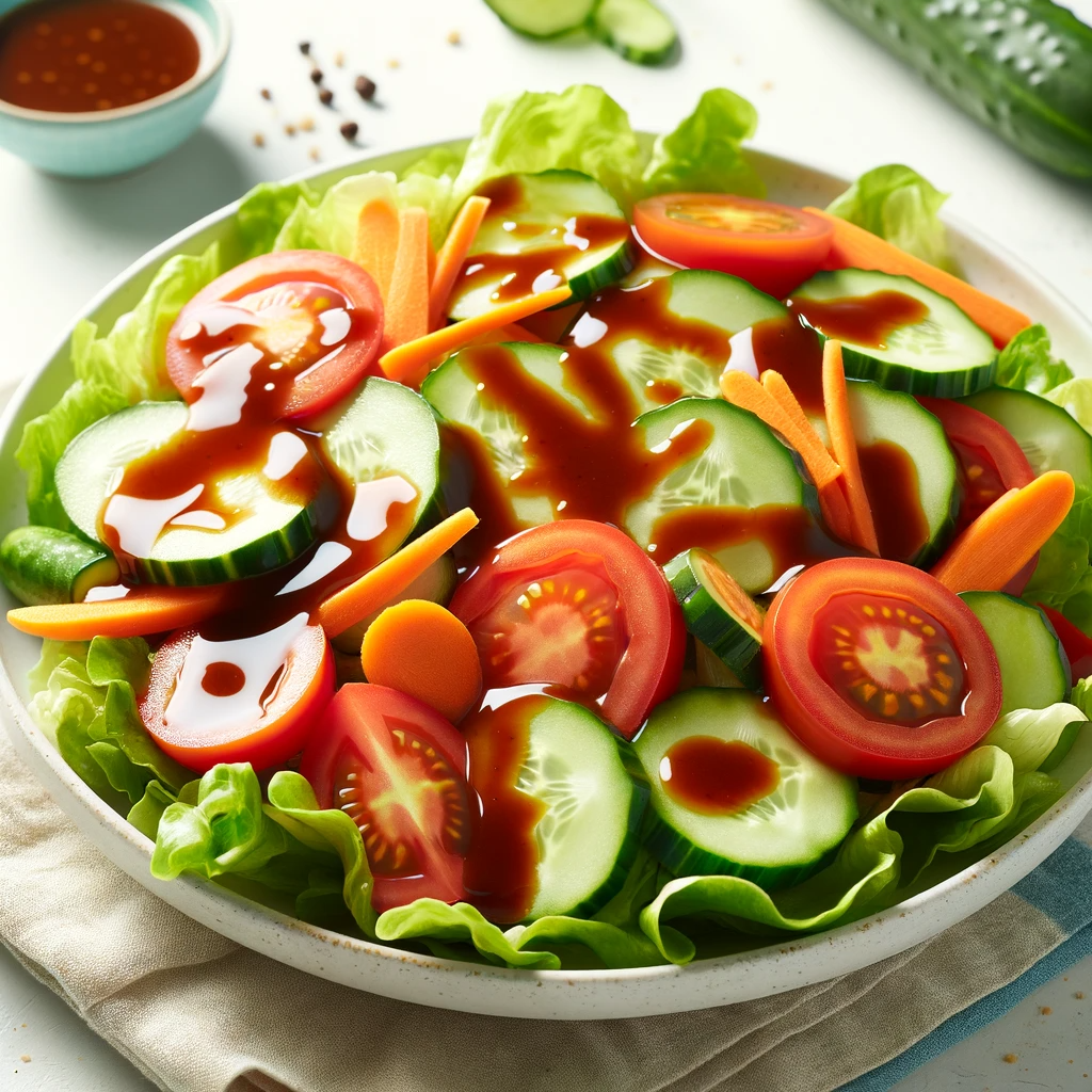 매실차 드레싱 샐러드