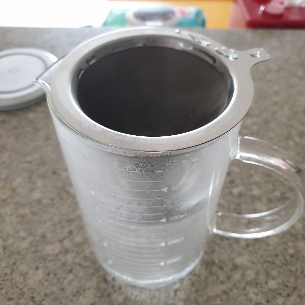 스테인리스 메쉬 드리퍼를 이용한 아이스커피 레시피_예열하기