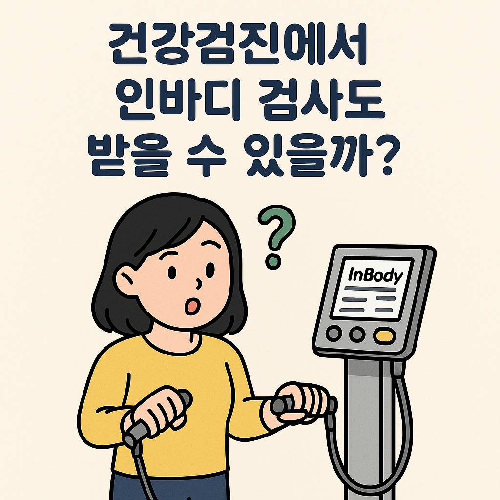 건강검진에서 인바디 검사도 받을 수 있을까? 무료로 받을 수 있는 꿀팁!!