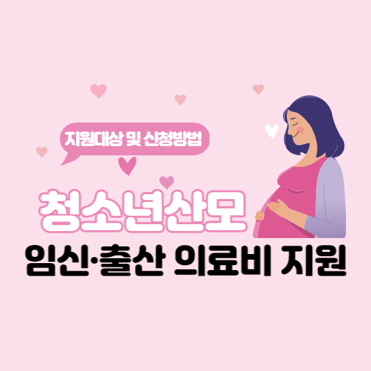 청소년산모 임신&middot;출산 의료비 지원