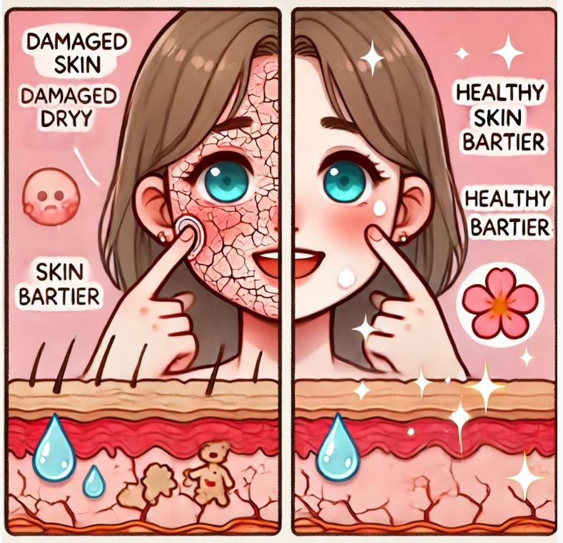 피부장벽 전후사진