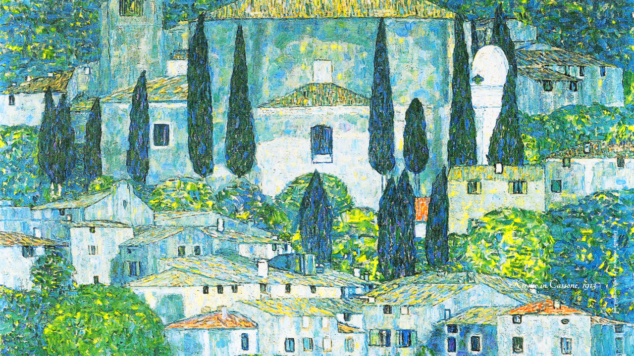 11 칸소네의 교회 C - Gustav Klimt 클림트배경화면