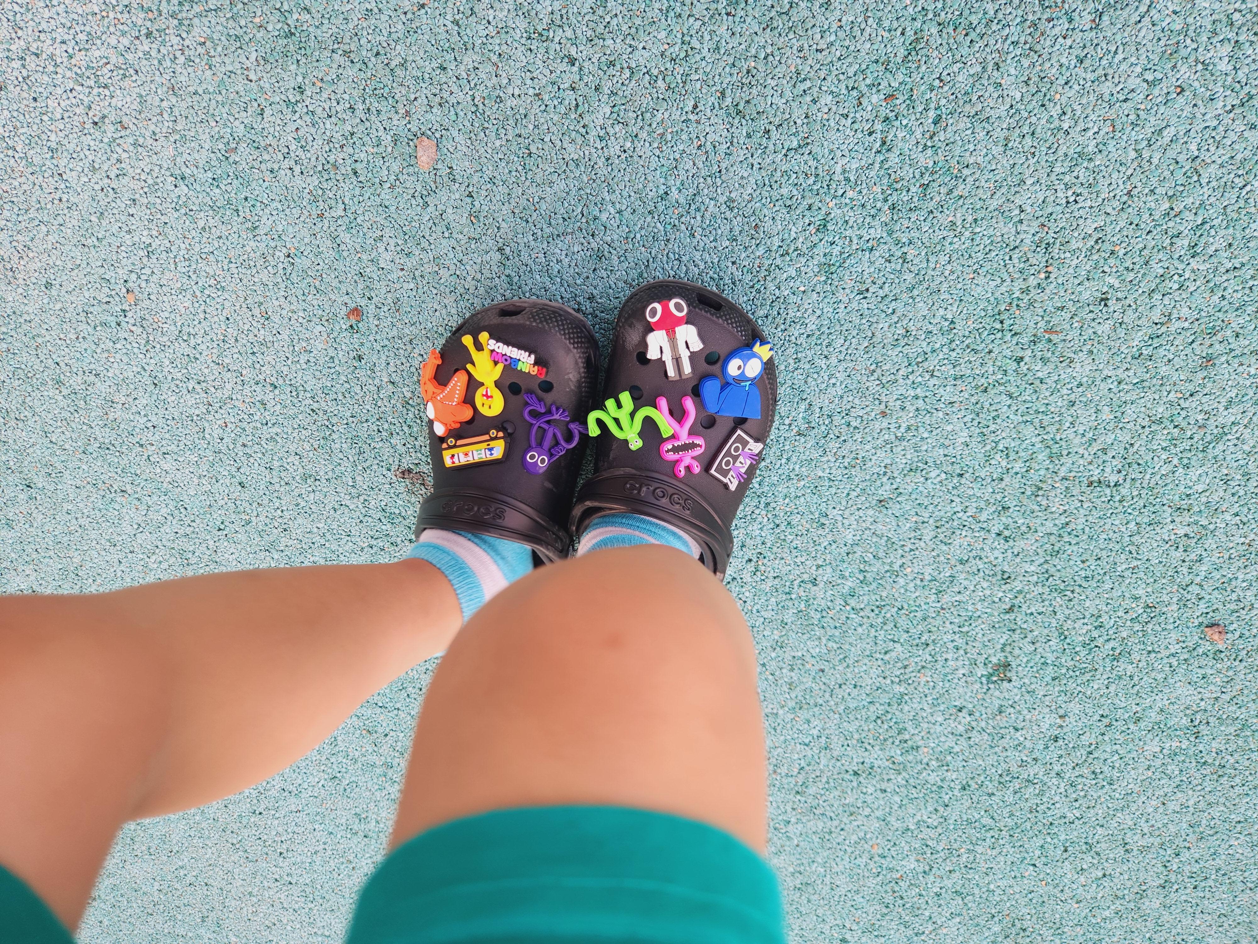 크록스 지비츠 파츠 세트 스마일 데이지 플라워 레인보우 프렌즈